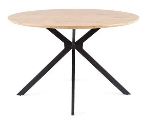 Stół Aster 120 cm dąb/czarny