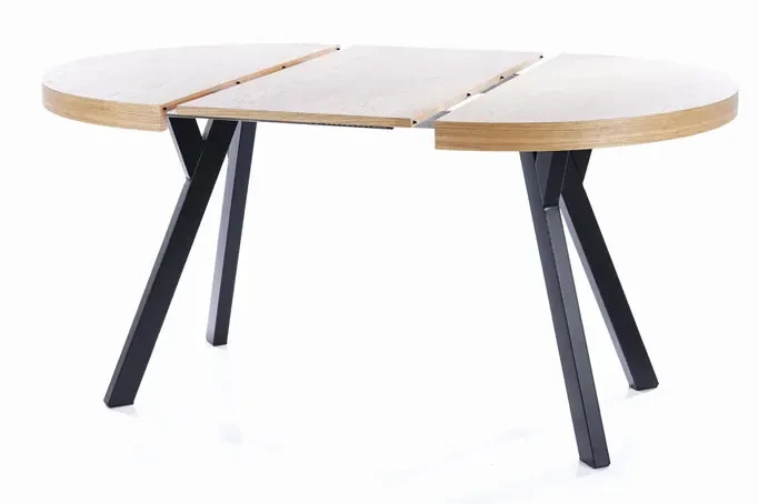 Stół rozkładany Domingo 100-250 cm okleina naturalna dąb/czarny