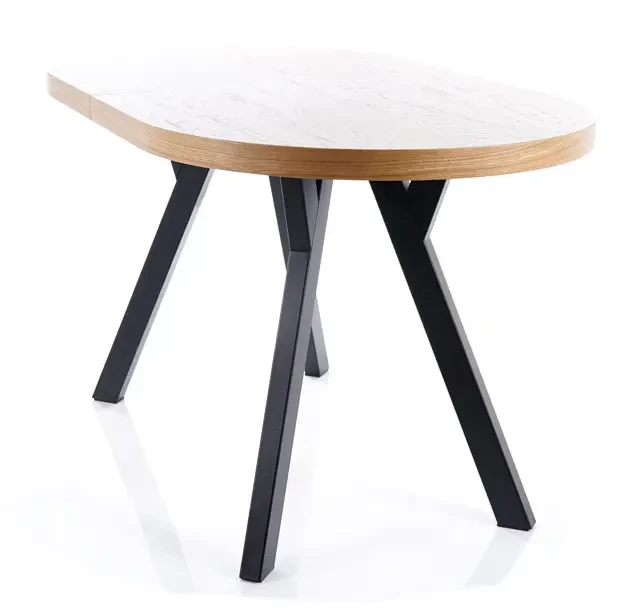 Stół rozkładany Domingo II 140-272 cm okleina naturalna dąb/czarny