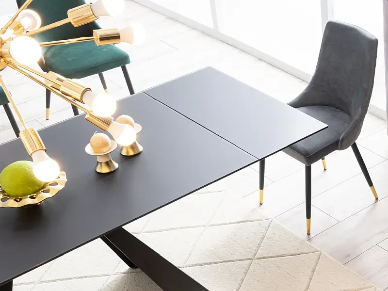 Stół rozkładany Salvadore 160-240 cm czarny mat