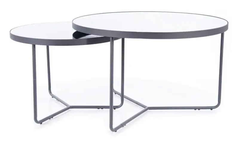 Zestaw stolików Italia czarny