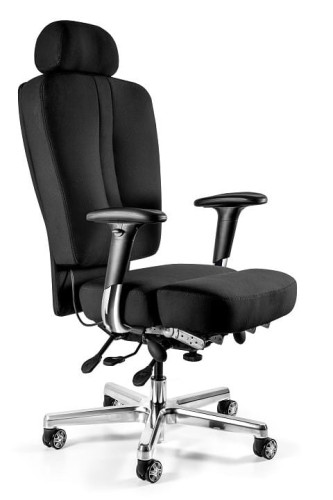 Fotel biurowy na kółkach Major czarny