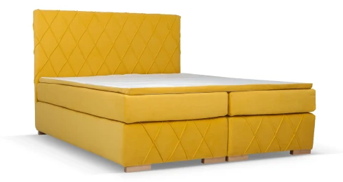 Łóżko kontynentalne Royal z pojemnikiem 140x200 dwuosobowe tapicerowane