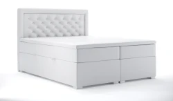 Łóżko kontynentalne Glamour z pojemnikiem 120x200 dwuosobowe tapicerowane
