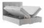 Łóżko kontynentalne Loft z pojemnikiem dwuosobowe tapicerowane