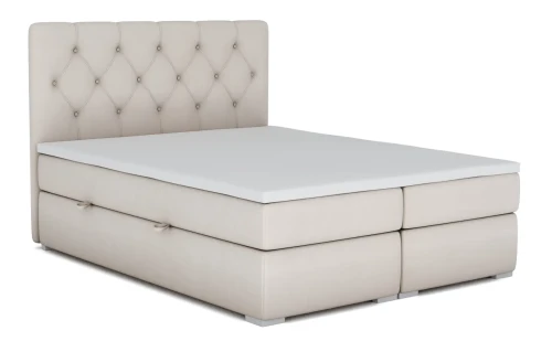 Łóżko kontynentalne Roma z pojemnikiem 120x200 dwuosobowe tapicerowane