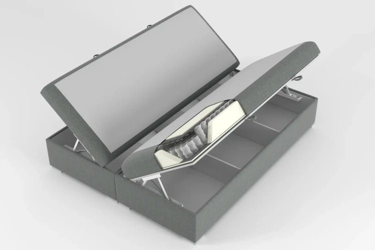 Przekrój materaca kieszeniowego typu pocket
