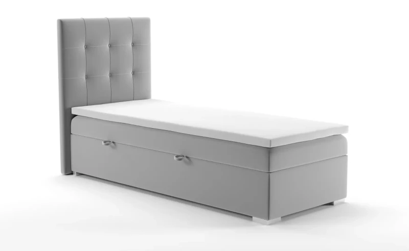 Łóżko kontynentalne Deniz tapicerowane