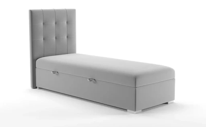 Łóżko kontynentalne Deniz tapicerowane