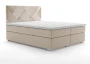 Łóżko kontynentalne Belize z pojemnikami dwuosobowe tapicerowane