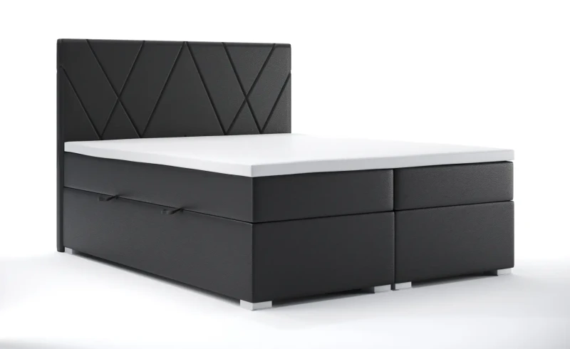 Łóżko kontynentalne Lara tapicerowane