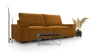 Sofa tapicerowana rozkładana Simba Poso 1