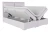 Łóżko kontynentalne Merida z pojemnikami dwuosobowe tapicerowane