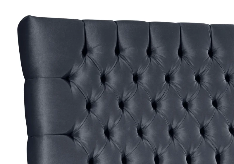 Łóżko kontynentalne Molly z pojemnikami dwuosobowe tapicerowane