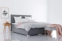 Łóżko kontynentalne Toress tapicerowane