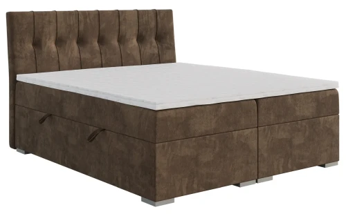 Łóżko kontynentalne Daily z pojemnikami 200x200 dwuosobowe tapicerowane