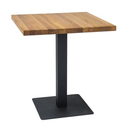 Stół Puro 70x70 cm laminat dąb/czarny