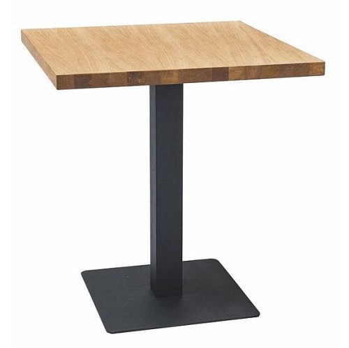 Stół Puro 60x60 cm laminat dąb/czarny