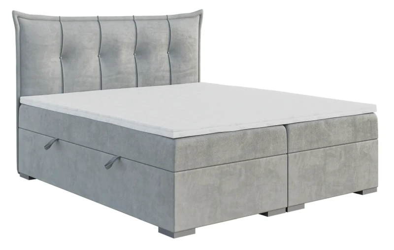 Łóżko kontynentalne Miracle tapicerowane