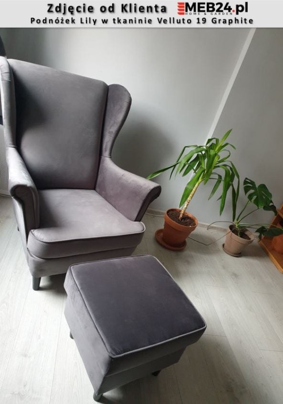 Fotel uszak Lily w stylu skandynawskim - zdjęcie od klienta