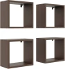Zestaw 4 półek wiszących Huron wenge