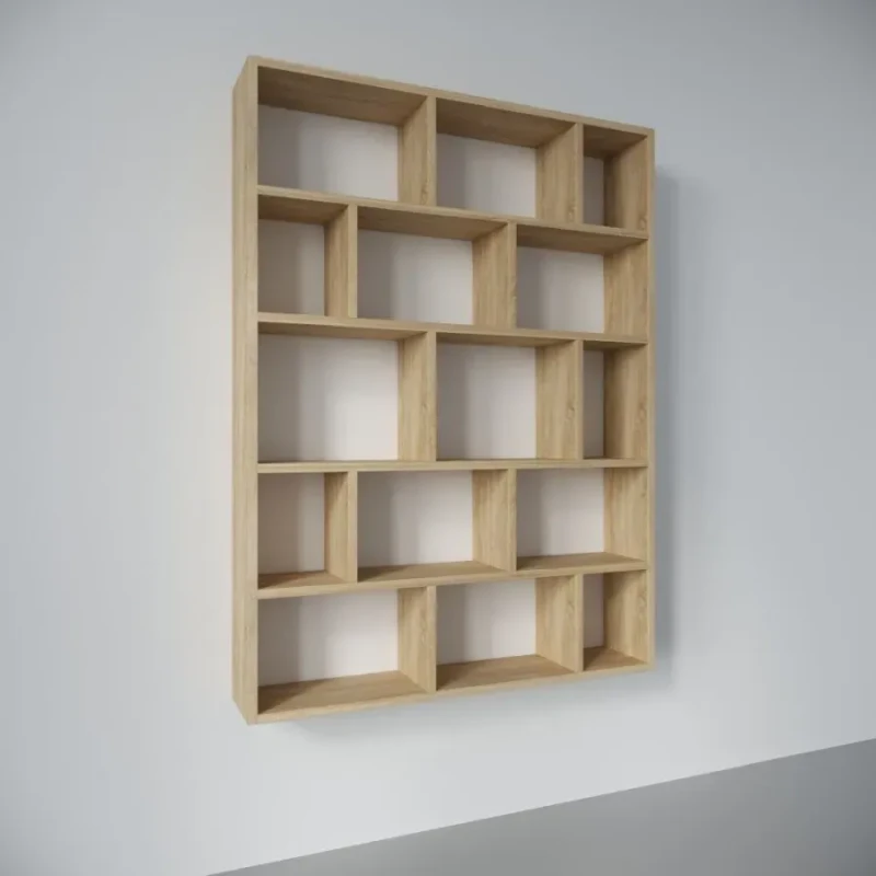 Regał wiszący Wener dąb sonoma aranżacja 2