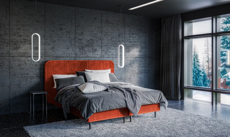 Łóżko Swift dwuosobowe tapicerowane