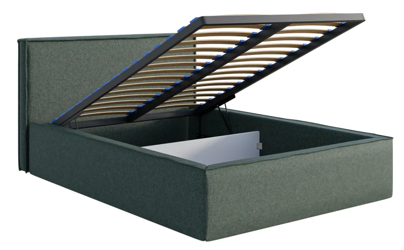 Łóżko Velvet z pojemnikiem dwuosobowe tapicerowane