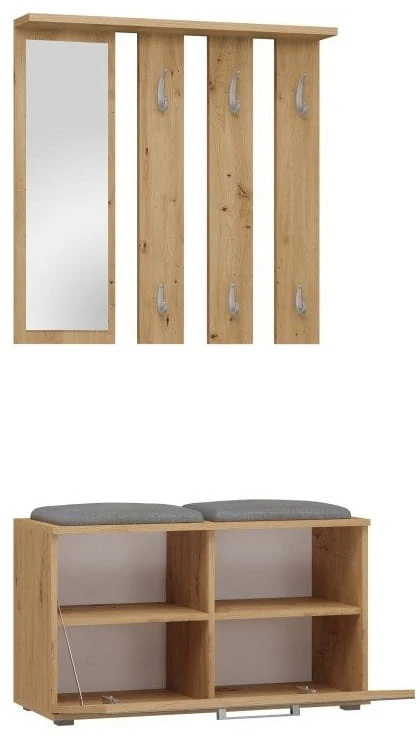 Zestaw mebli do przedpokoju Lille Dąb artisan