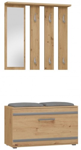 Zestaw mebli do przedpokoju Lille Dąb artisan
