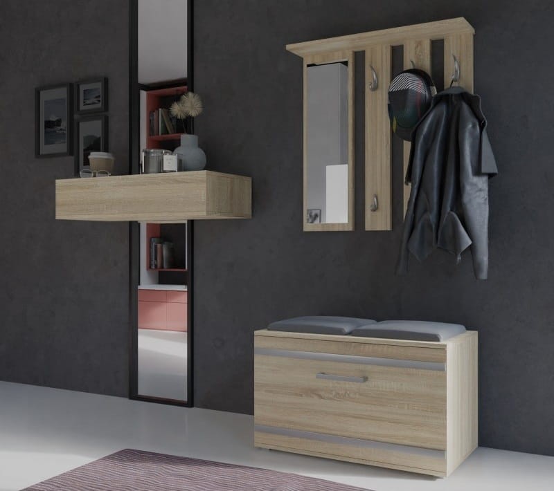 Zestaw mebli do przedpokoju Lille Dąb sonoma