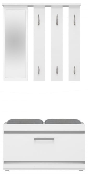 Zestaw mebli do przedpokoju Lille Biała