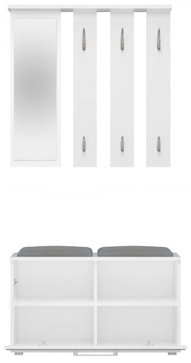 Zestaw mebli do przedpokoju Lille Biała