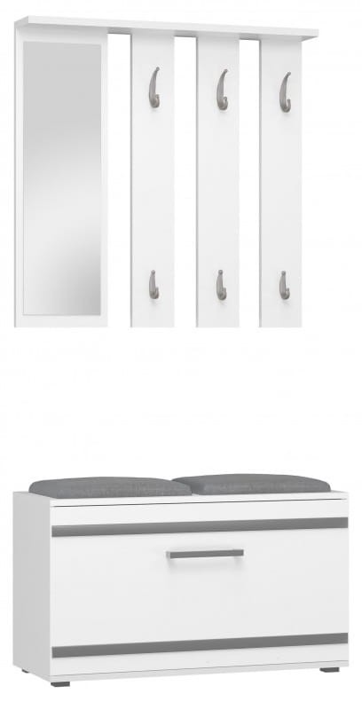 Zestaw mebli do przedpokoju Lille Biała