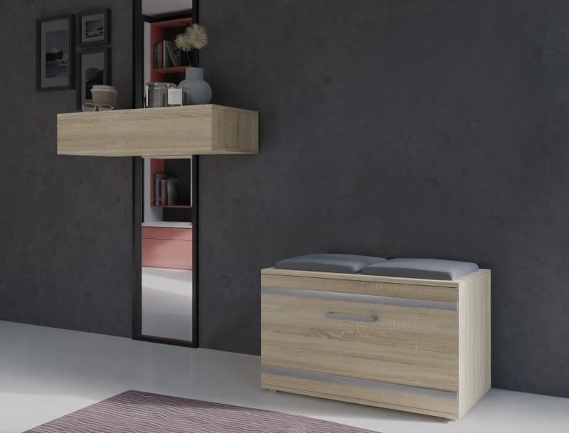 Szafka na buty z siedziskiem Lille Dąb sonoma