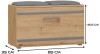 Szafka na buty z siedziskiem Lille Dąb artisan