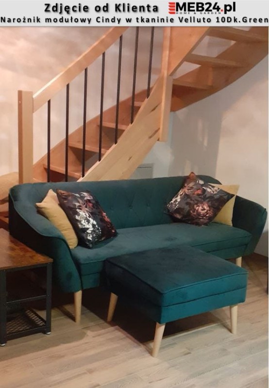 Narożnik modułowy Cindy w stylu skandynawskim - zdjęcie od klienta