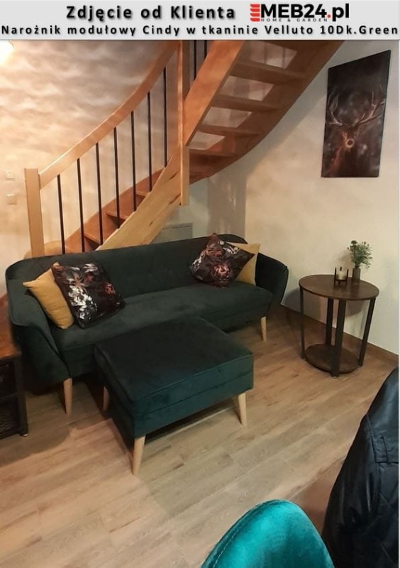 Narożnik modułowy Cindy w stylu skandynawskim - zdjęcie od klienta