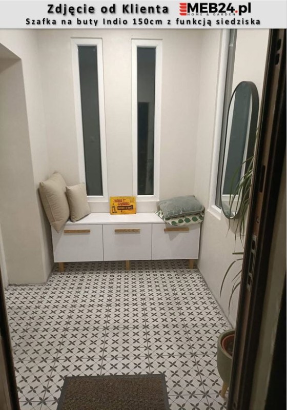 Szafka na buty Indio 150cm z funkcją siedziska - zdjęcie od klienta
