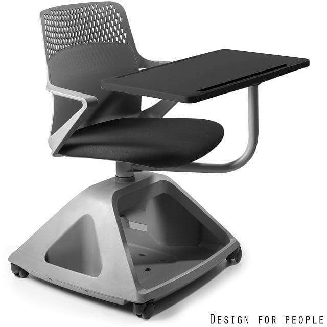 Fotel obrotowy z pulpitem A3 Rover 2 czarny