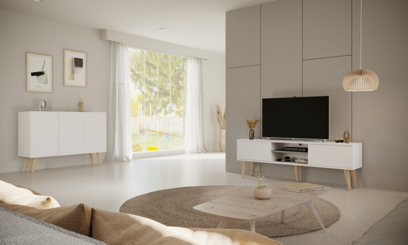 Szafka RTV Toronto 160 cm biały