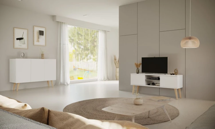 Szafka RTV Toronto 120 cm biały