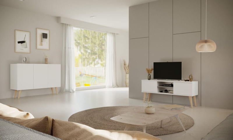 Szafka RTV Toronto 120 cm biały