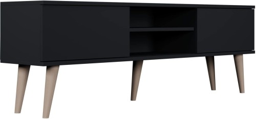 Szafka RTV Toronto 160 cm | Czarny