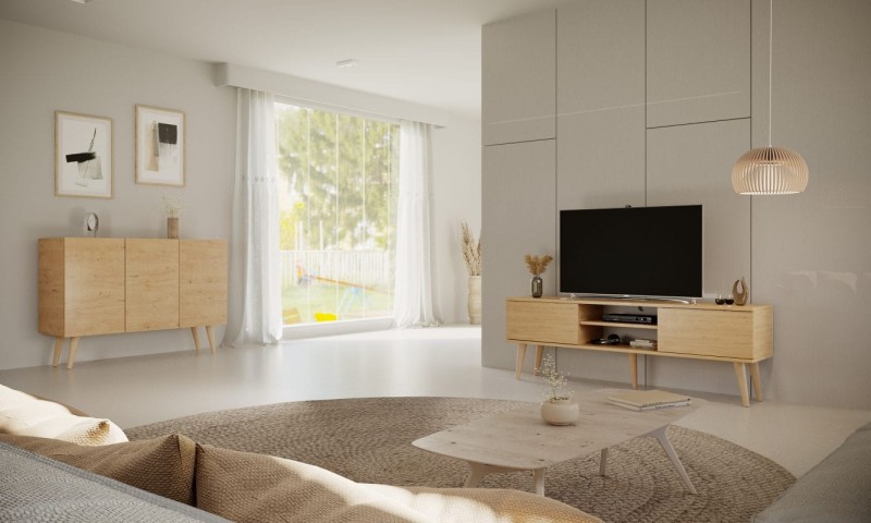 Szafka RTV Toronto 160 cm | Dąb artisan