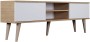 Szafka RTV Toronto 160 cm | Dąb artisan + biały