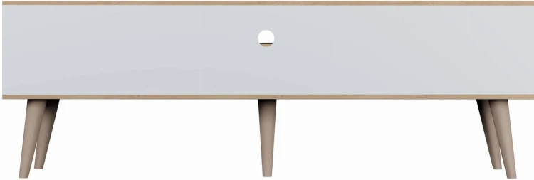 Szafka RTV Toronto 160 cm | Dąb artisan + biały