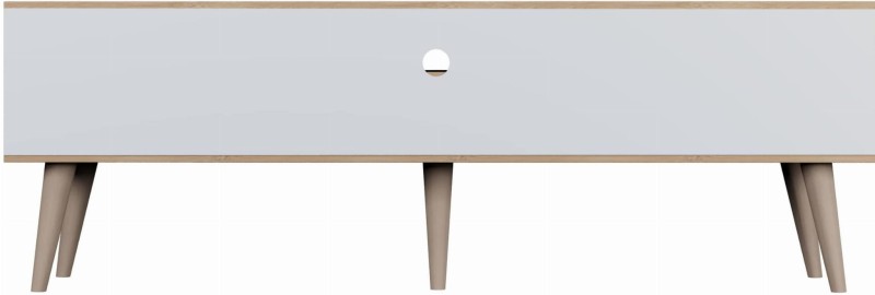 Szafka RTV Toronto 160 cm | Dąb artisan + biały