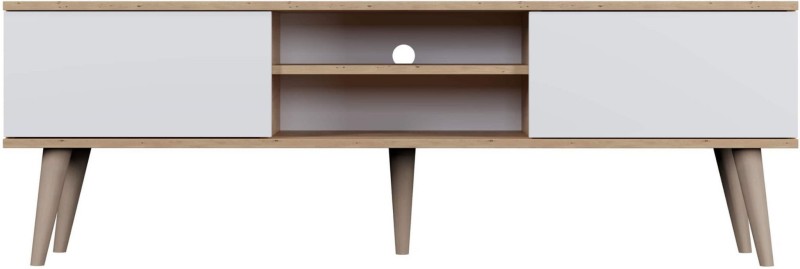 Szafka RTV Toronto 160 cm | Dąb artisan + biały