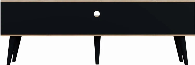 Szafka RTV Toronto 160 cm | Dąb artisan + czarny